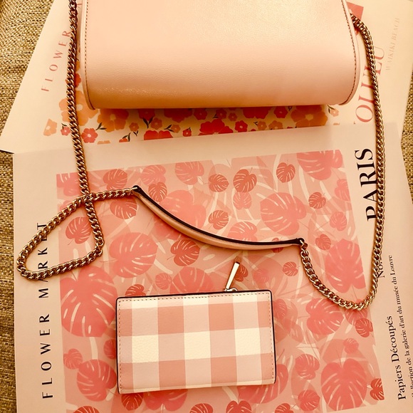 Kate Spade Medium Clutch or Shoulder Bag With Removable Gold Chainππ - Picture 6 of 16